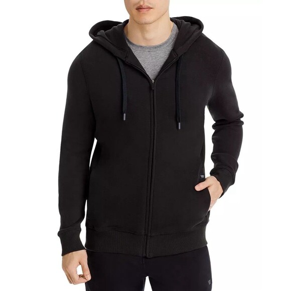 Mack Weldon Other - Mack Weldon Black Ace Micro Brushed French Terry Full Zip Hoodie Size Small